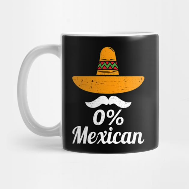 0% Mexican Cinco De Mayo Fiesta Sombrero Funny 5 De Mayo by Emma Creation